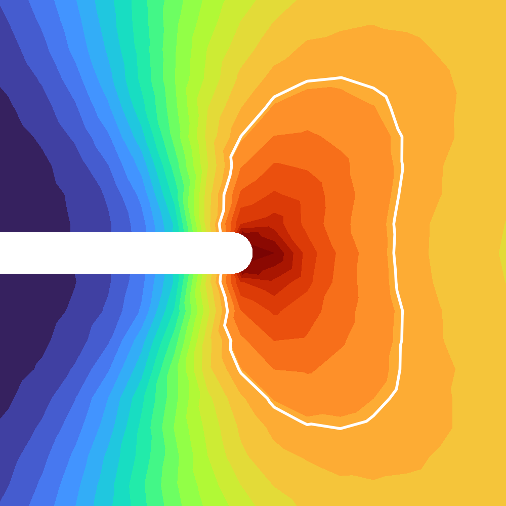 TTPR fixed-carrier phase-field rupture-precursor contour near a notch